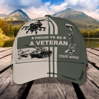 Custom Classic Veteran Cap - Personalized Name Cap - Thegiftio