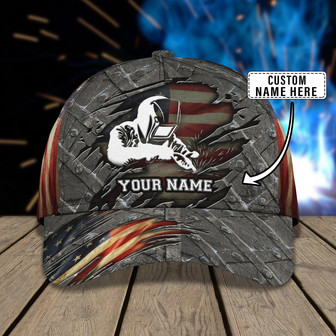 Custom Classic Welder Cap - Personalized Name Cap - Thegiftio UK