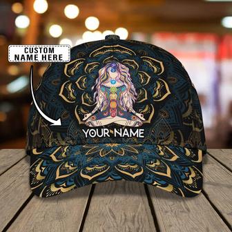 Custom Classic Yoga Mandala Personalized Cap - Thegiftio UK