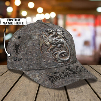 Custom Dragon Classic Cap - Personalized Hat For Men And Women - Thegiftio UK
