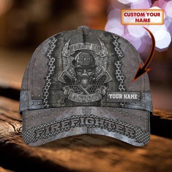 Custom Firefighter Name Cap - Personalized Classic Hat - Thegiftio UK