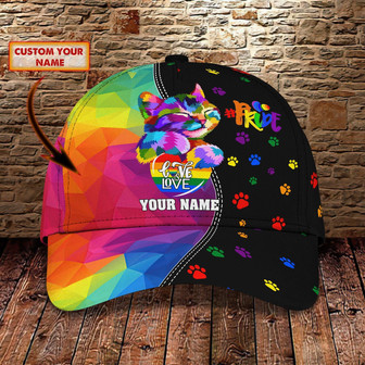 Custom Lgbt Personalized Classic Cap - Thegiftio UK