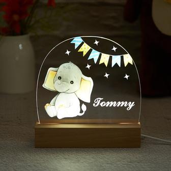 Custom Animal Night Light with Name Animal Night Light Mother's day gift Gift for mom - Monsterry CA