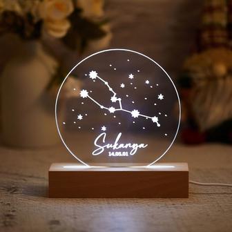 Custom Zodiac Signs Night Light Astrology Birthday Gift Zodiac Gifts for Her Horoscope Gifts for Couples Engagement Anniversary - Monsterry