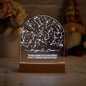 Personalized Constellation Star Map Lamp Gift Star Map on Night Light Gift for Boyfriend - Monsterry AU