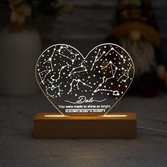 Custom Constellation Star Map Night Light - Personalized Anniversary Gift - Gift for Him - Monsterry AU