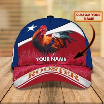 Custom Rooster Cap Personalized Name Cap Gift for Rooster Lover Gift for Farmer - Thegiftio UK