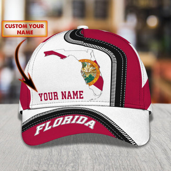 Florida Custom Classic Cap - Personalized Name - Thegiftio UK