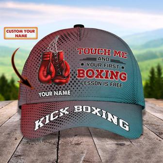 Free First Boxing Lesson With Custom Classic Cap - Personalized Name - Shop Now! - Thegiftio UK
