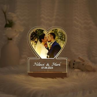 Personalize Gift with Photo Light - Anniversary Gift for Partner - Anniversary Gift - Wedding Gift - Engagement Gifts for Her - Monsterry DE