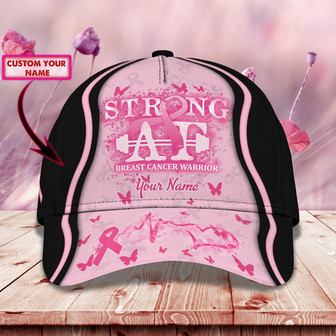 Personalized Breast Cancer Awareness Cap - Custom Classic Name Cap - Thegiftio UK