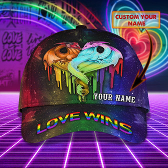 Personalized Custom Classic Cap - Love Wins - Thegiftio UK