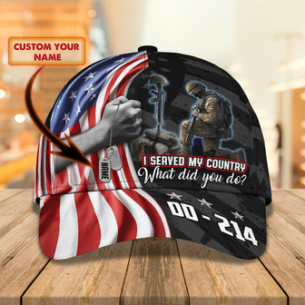 Classic Custom Personalized Cap - Veteran - Thegiftio