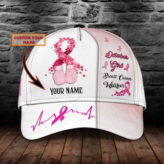 Custom Breast Cancer Warrior Cap - Personalized Name - Classic Design - Thegiftio UK