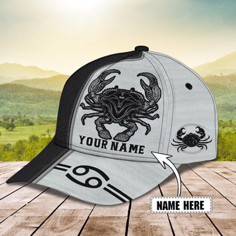 Custom Cancer Zodiac Cap - Personalized Classic Hat - Thegiftio UK