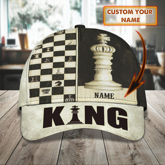 Custom Chess Cap - Personalized Classic Cap - Thegiftio UK