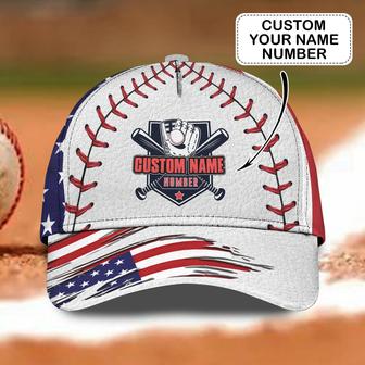 Custom Classic Baseball Cap - Personalized Name - Usa Pride - Gift Or Personal Use - Thegiftio UK