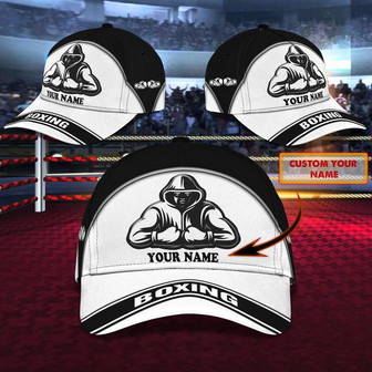 Custom Classic Boxing Cap - Personalized Name - Thegiftio UK