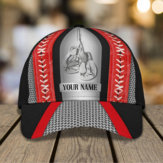Custom Classic Boxing Cap - Personalized Name Hat - Thegiftio UK