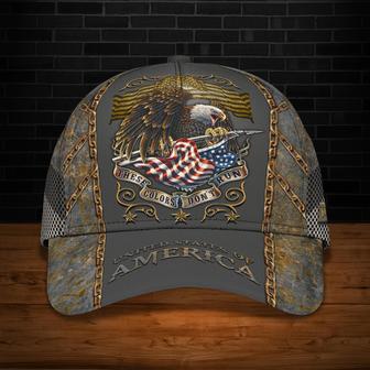 Custom Classic Cap Eagle - Personalized United States Of America Gift - Thegiftio UK