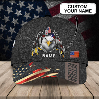 Custom Classic Cap For Veterans - Personalized Name Cap - Thegiftio