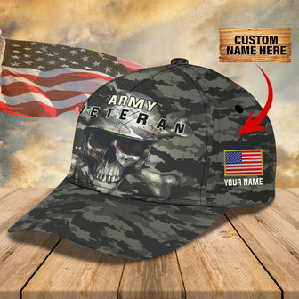 Custom Classic Cap - Personalized Army Veteran Gift - Thegiftio