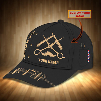 Custom Classic Cap | Personalized Barber Shop Cap - Thegiftio UK