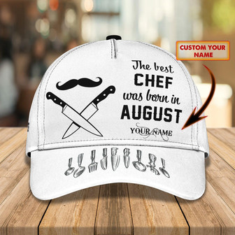 Custom Classic Cap - Personalized Chef Name Cap - Thegiftio UK