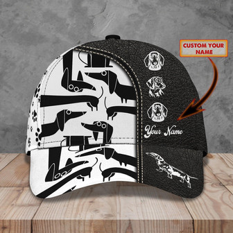 Custom Classic Cap - Personalized Dachshund Name Design - Thegiftio