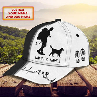 Custom Classic Cap - Personalized Dog Hiking Companion - Thegiftio