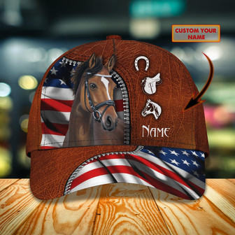 Custom Classic Cap - Personalized Horse Name - Thegiftio UK
