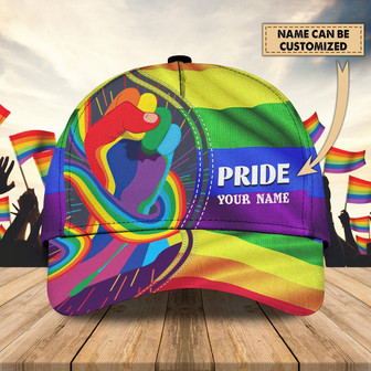 Custom Classic Cap - Personalized Lgbt Pride Name Hat - Thegiftio UK