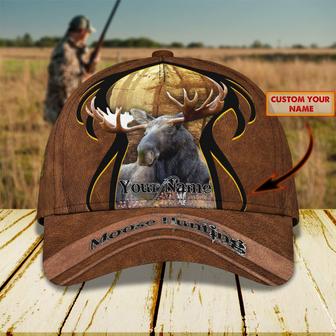 Custom Classic Cap - Personalized Moose Hunting Cap - Thegiftio UK