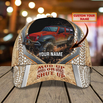 Custom Classic Cap - Personalized Mud Racing Name Cap - Thegiftio