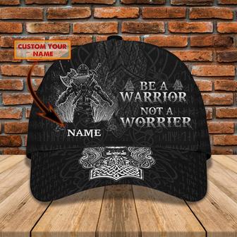 Custom Classic Cap - Personalized Name - Be A Warrior - Thegiftio UK