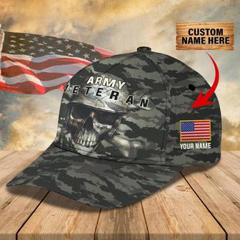 Custom Classic Cap - Personalized Name Cap For Army Veterans - Thegiftio UK