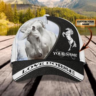 Custom Classic Cap - Personalized Name Cap For Horse Lovers - Thegiftio UK
