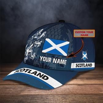 Custom Classic Cap - Personalized Name Cap For Scotland - Thegiftio UK