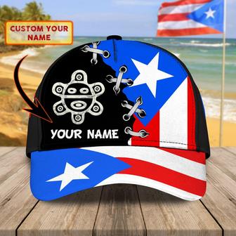 Custom Classic Cap - Personalized Name Cap - Puerto Rico - Thegiftio UK
