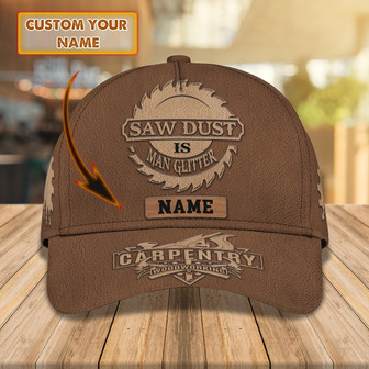 Custom Classic Cap - Personalized Name - Carpentry Gift - Thegiftio UK