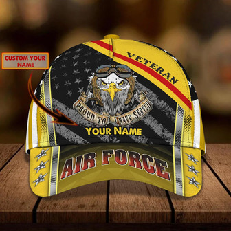 Custom Classic Cap - Personalized Name For Veterans - Thegiftio UK