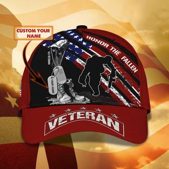 Custom Classic Cap - Personalized Name Hat - Ideal Gift For Veterans - Thegiftio UK
