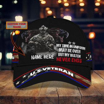 Custom Classic Cap - Personalized Name - Ideal Gift For Veterans - Thegiftio UK