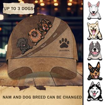 Custom Classic Cap - Personalized Name - Perfect Gift For Dog Lovers - Thegiftio UK
