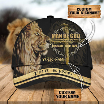 Custom Classic Cap - Personalized Name - Perfect Gift For Men Of Faith - Thegiftio UK
