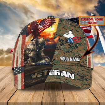 Custom Classic Cap - Personalized Name - Perfect Gift For Veterans - Thegiftio UK