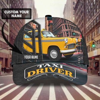 Custom Classic Cap - Personalized Name - Perfect Taxi Driver Gift - Thegiftio UK