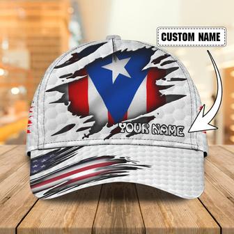Custom Classic Cap - Personalized Name - Puerto Rico Golf - Thegiftio UK