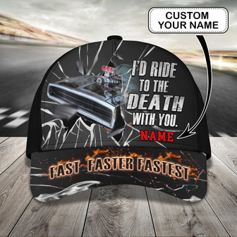 Custom Classic Cap - Personalized Name - Racing Theme - Thegiftio UK