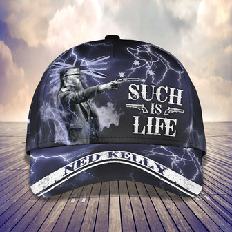Custom Classic Cap - Personalized Ned Kelly Design - Such Is Life - Perfect Gift Option - Thegiftio UK
